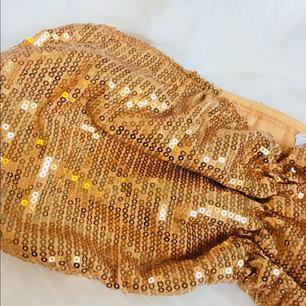 Sequin Tube Bra Top